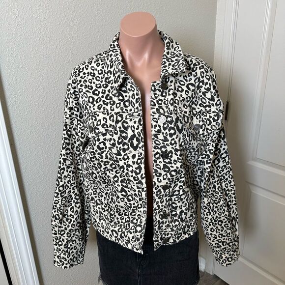 Wishlist Leopard Print Women's Jacket Sz S/M - Picture 1 of 4